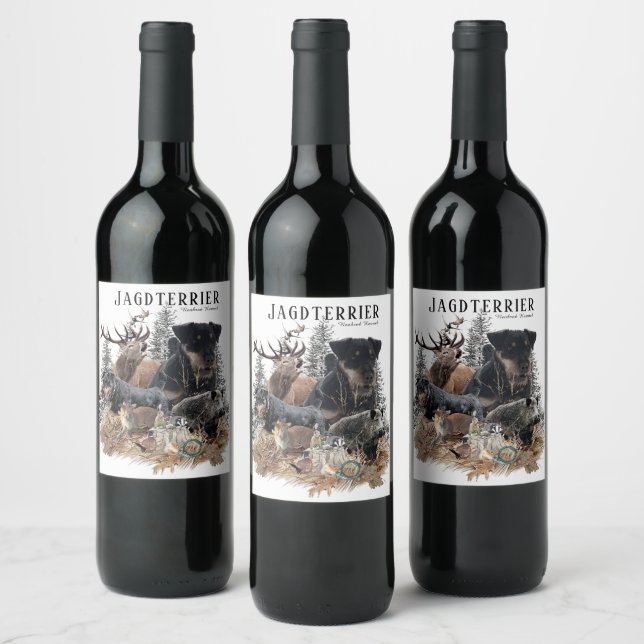 Étiquette Pour Bouteilles De Vin Jagdterrier (Bouteilles)