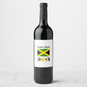 Étiquette Pour Bouteilles De Vin Jamaïque et Jamaïque avec votre nom