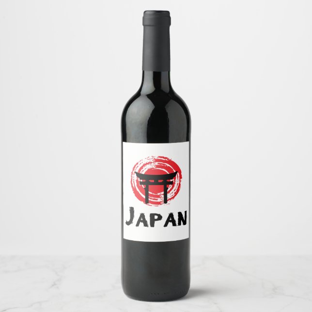 Étiquette Pour Bouteilles De Vin Japon (Devant)