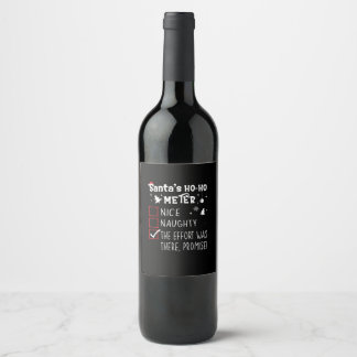 Étiquette Pour Bouteilles De Vin Joli Coquin La Promesse De Noël Y Était