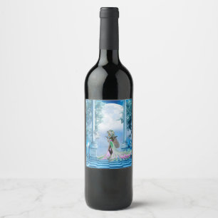 Étiquette Pour Bouteilles De Vin Jolie petite fée