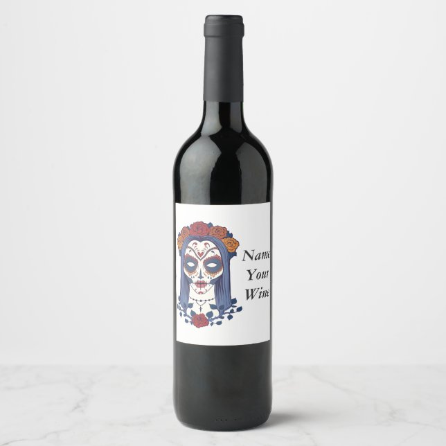 Étiquette Pour Bouteilles De Vin Journée des femmes des morts (Devant)