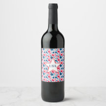 Joyeux 250e Anniversaire, Amérique ! Floral Rouge