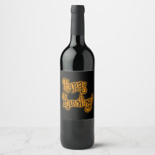 Étiquette Pour Bouteilles De Vin Joyeux Hommage ! Halloween