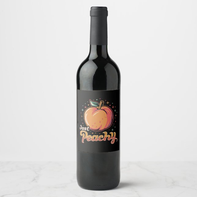 Étiquette Pour Bouteilles De Vin Juste en paix ! (Devant)