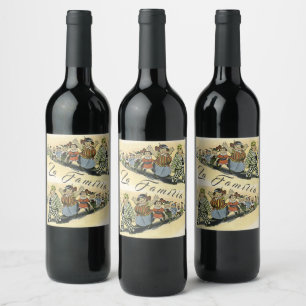 Étiquette Pour Bouteilles De Vin La Familia La Famille Réunion Génération De Vins