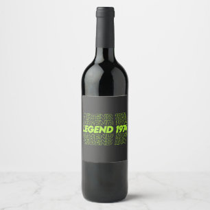 Étiquette Pour Bouteilles De Vin La Naissance Des Légendes 1974
