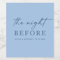 La Nuit Avant. Dîner de Répétition Bleu Ciel Paste