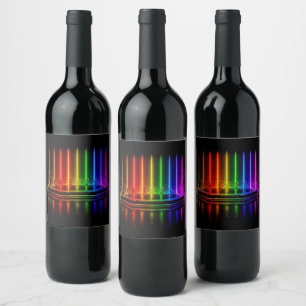 Étiquette Pour Bouteilles De Vin La performance de danse de SlipperyJoe célébrant l