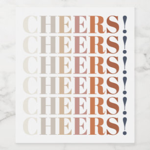 Étiquette Pour Bouteilles De Vin La typographie moderne à l'honneur