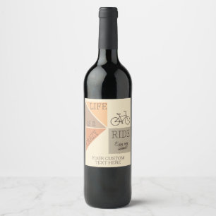 Étiquette Pour Bouteilles De Vin La vie de texte personnalisé est un tour fou