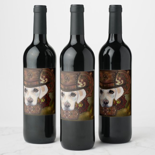 Étiquette Pour Bouteilles De Vin Labrador Retriever (Bouteilles)