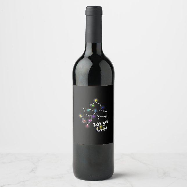 Étiquette Pour Bouteilles De Vin Laissons la kétamine de Noël (Devant)