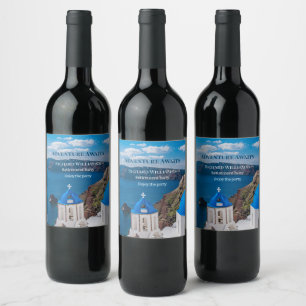 Étiquette Pour Bouteilles De Vin L'aventure de la retraite attend Grèce Medit