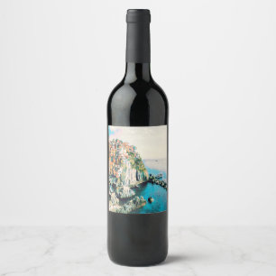 Étiquette Pour Bouteilles De Vin ldp Cinque Terre - Manarola