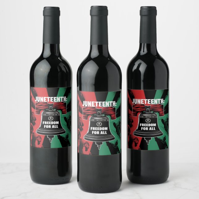 Étiquette Pour Bouteilles De Vin Le 11 juin, c'est la liberté pour toute liberté Be (Bouteilles)