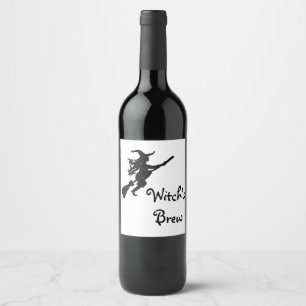 Étiquette Pour Bouteilles De Vin Le Brew de la sorcière