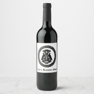 Étiquette Pour Bouteilles De Vin Le marteau Mead du Thor