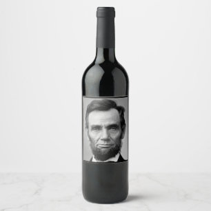 Étiquette Pour Bouteilles De Vin Le Président Abraham Lincoln