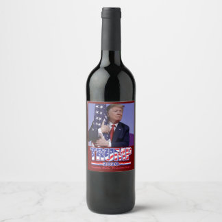 Étiquette Pour Bouteilles De Vin Le président Trump - Trump - Promesses faites en 2