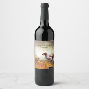 Étiquette Pour Bouteilles De Vin Les Espagnols de Bretagne, Saison de chasse aux oi