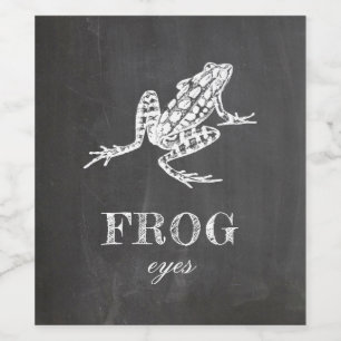 Étiquette Pour Bouteilles De Vin Les yeux de grenouille. Soirée d'Halloween sur Cha