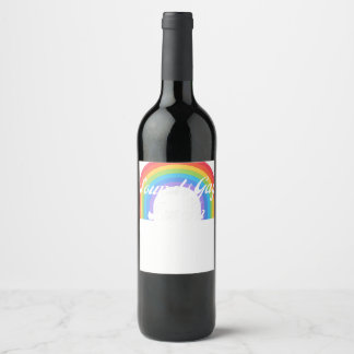 Étiquette Pour Bouteilles De Vin LGBTQ Funny Gay pride Retro - Sounds Gay I'm In