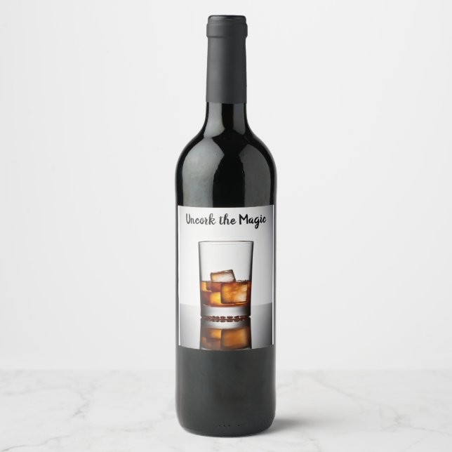 Étiquette Pour Bouteilles De Vin Liqueur magique miniature (Devant)