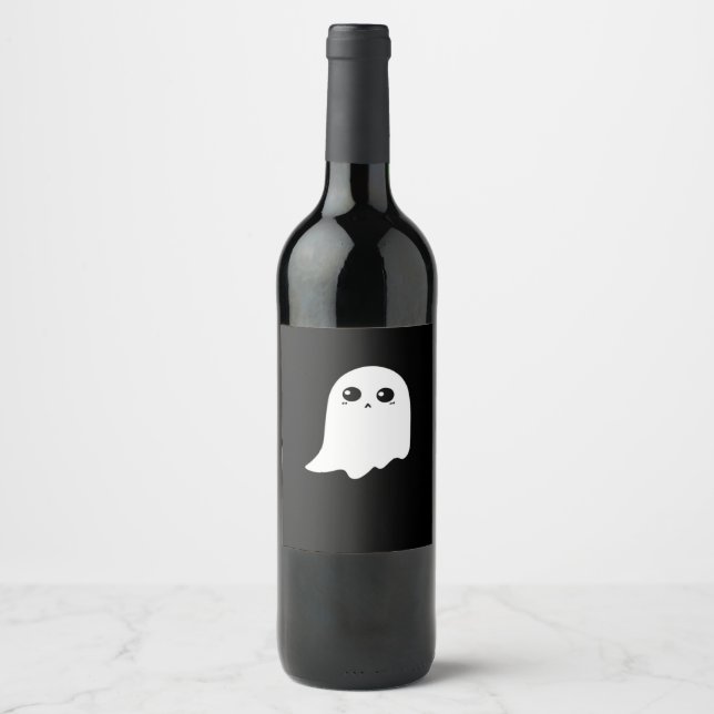Étiquette Pour Bouteilles De Vin Little Boo Funny Meme (Devant)