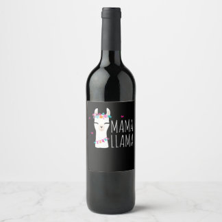 Étiquette Pour Bouteilles De Vin Llama Gift | Mama Llama