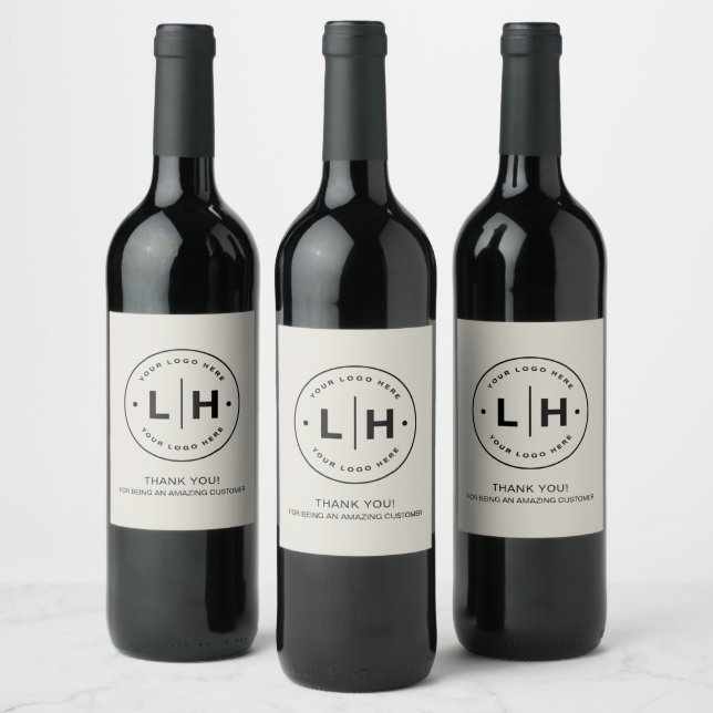Étiquette Pour Bouteilles De Vin Logo d'entreprise personnalisé promotionnel (Bouteilles)