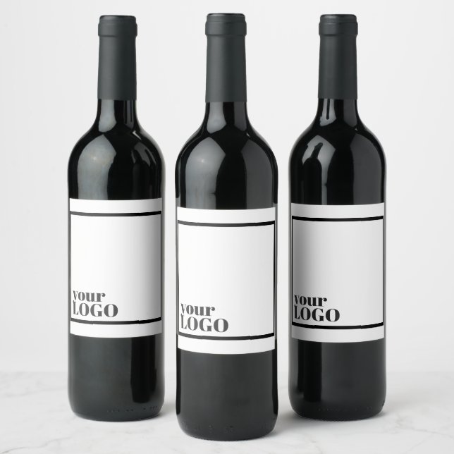 Étiquette Pour Bouteilles De Vin Logo d'étiquette de vin - Cadeaux d'entreprise (Bouteilles)