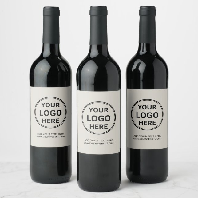 Étiquette Pour Bouteilles De Vin Logo Personnalisé Entreprise Entreprise Promotion (Bouteilles)