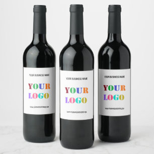 Étiquette Pour Bouteilles De Vin Logo Personnalisé Texte Vins Labos Société Promoti