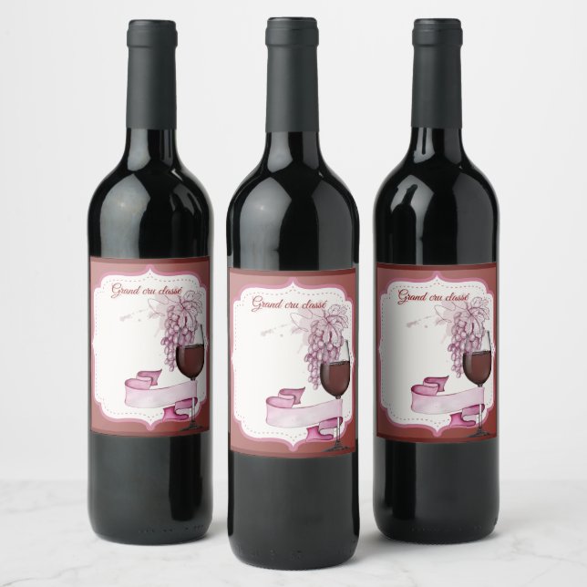 Étiquette Pour Bouteilles De Vin Lot d'étiquettes  Wine Label (Bottles)