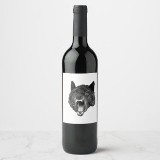 Étiquette Pour Bouteilles De Vin loup la bouteille de vin