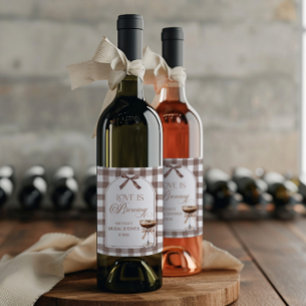 Étiquette Pour Bouteilles De Vin Love Is Brewing Expresso Martini Noeud Papillon En