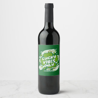 Étiquette Pour Bouteilles De Vin Lucky Vibes Only – Saint Patrick’s Day 2026