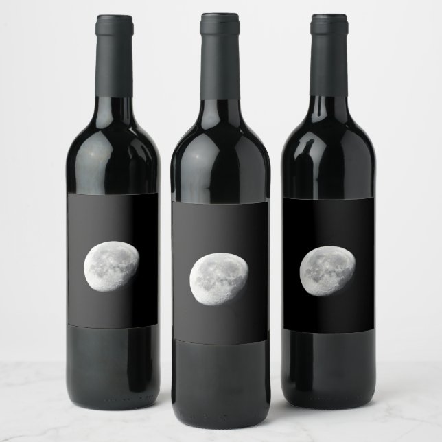 ÉTIQUETTE POUR BOUTEILLES DE VIN LUNE (Bouteilles)