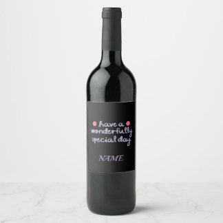 Étiquette Pour Bouteilles De Vin Magnifique Collection de Cadeaux et Anniversaire d