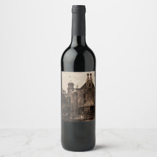 Étiquette Pour Bouteilles De Vin Mansion hantée