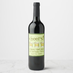 Étiquette Pour Bouteilles De Vin Margarita Cocktail 21e Anniversaire Bachelorette
