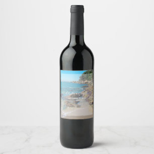 Étiquette Pour Bouteilles De Vin Mariage de Rocky Beach