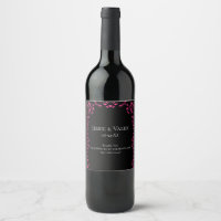 Mariage gothique rose chaud et noir