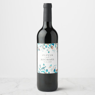 Étiquette Pour Bouteilles De Vin Mariage russe moderne de la marine
