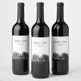 Étiquette Pour Bouteilles De Vin Mariage Sedona Favor Arizona Personnalisé