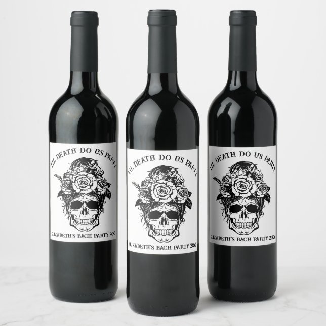 Étiquette Pour Bouteilles De Vin Mariée ou décès Bachelorette Parti Customisée (Bouteilles)