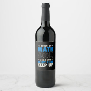 Étiquette Pour Bouteilles De Vin Math Math Enseignant Pun Cadeau