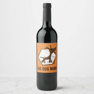 Étiquette Pour Bouteilles De Vin Mauvais chien