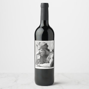 Étiquette Pour Bouteilles De Vin Mauvais signe 